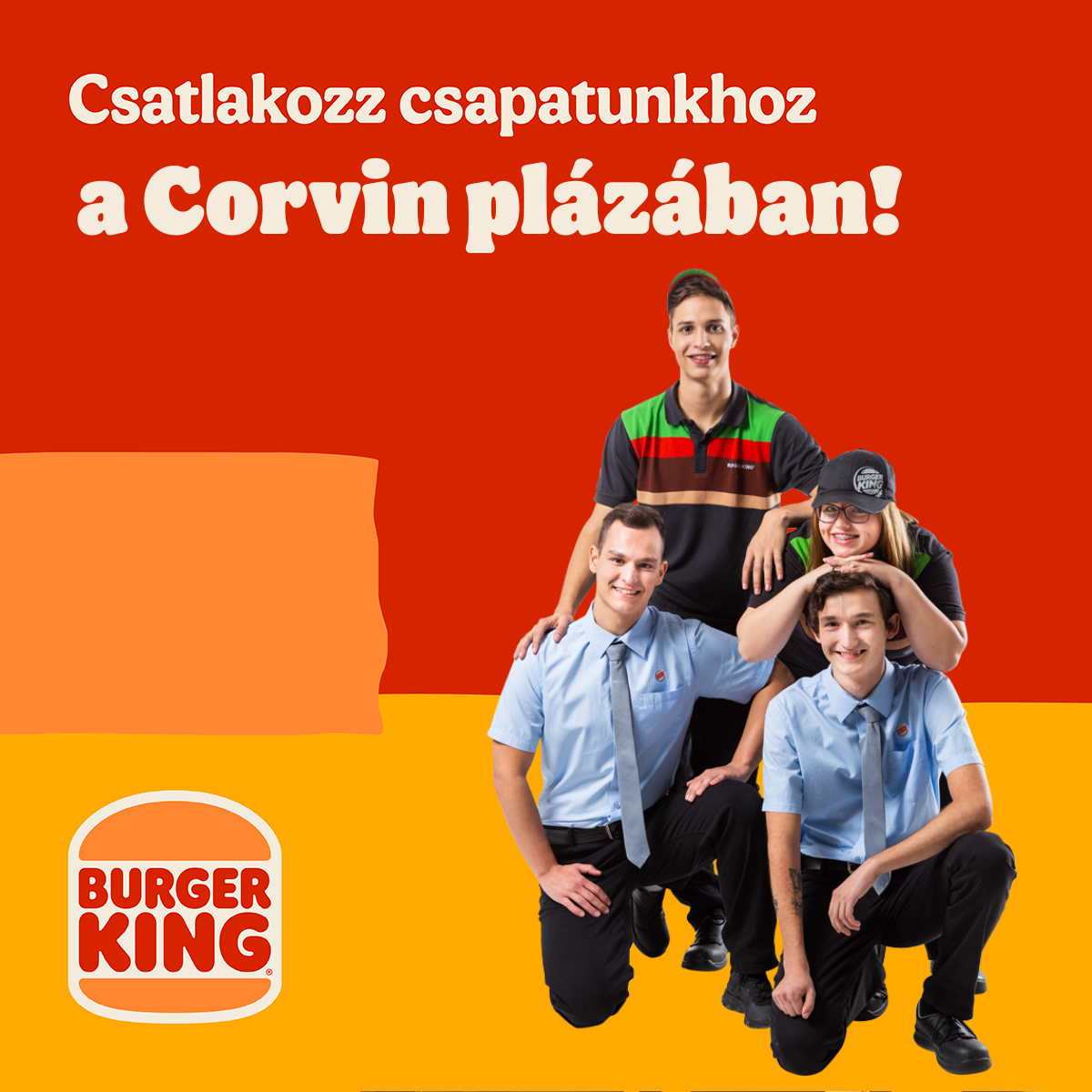Csatlakozz a Corvin Burger King dolgozói csapatához!