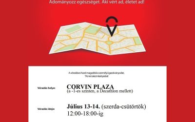 Véradás a Corvin Plazában! 2022.07.13-14