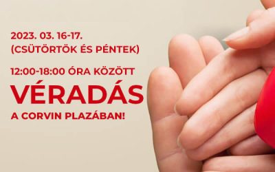 Véradás a Corvin Plazában
