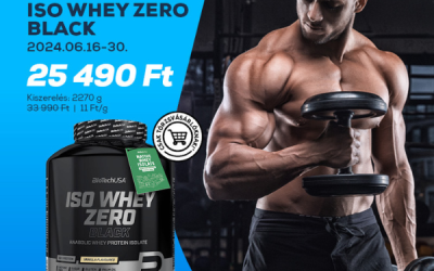 BioTechUSA: Iso Whey Zero Black akció