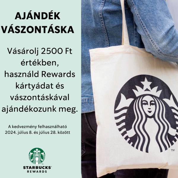 Starbucks: Ajándék vászontáska