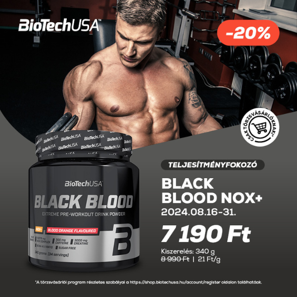 BioTechUSA: Black Blood Nox+ akció