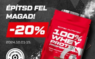 Scitec Nutrition: 100% Whey protein akció