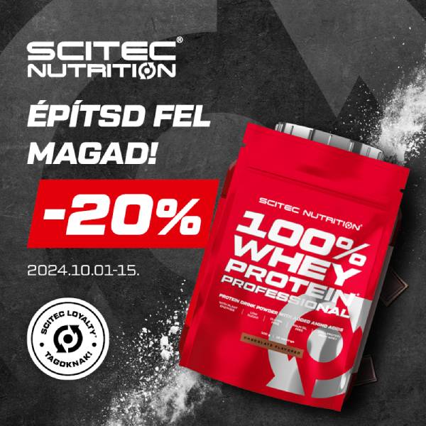 Scitec Nutrition: 100% Whey protein akció