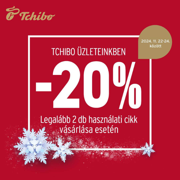 Tchibo: 20% kedvezmény