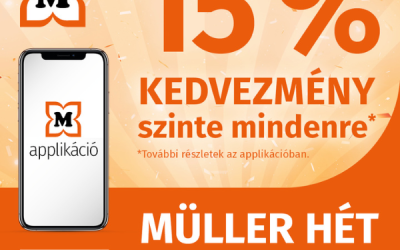 Müller: 15% kedvezmény