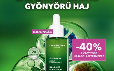 Yves Rocher: -40%* 2 VAGY TÖBB HAJÁPOLÓ TERMÉKRE