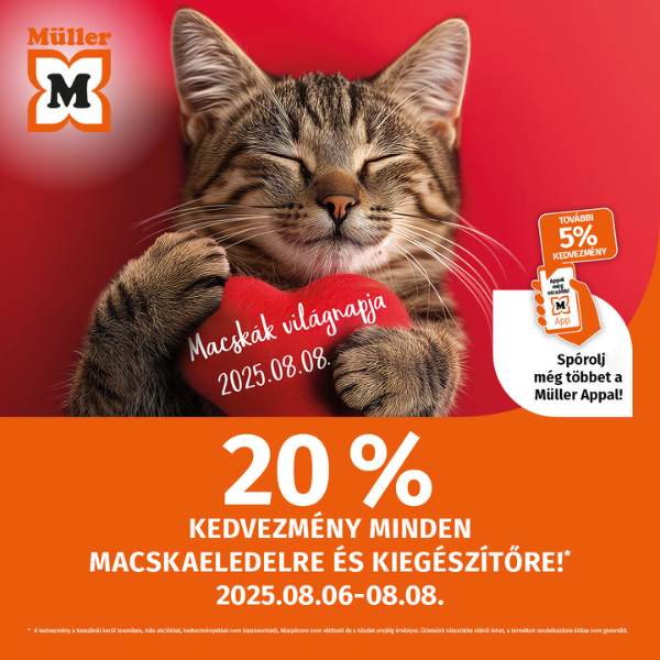 Müller: 20% kedvezmény