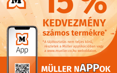 Müller: 15% kedvezmény