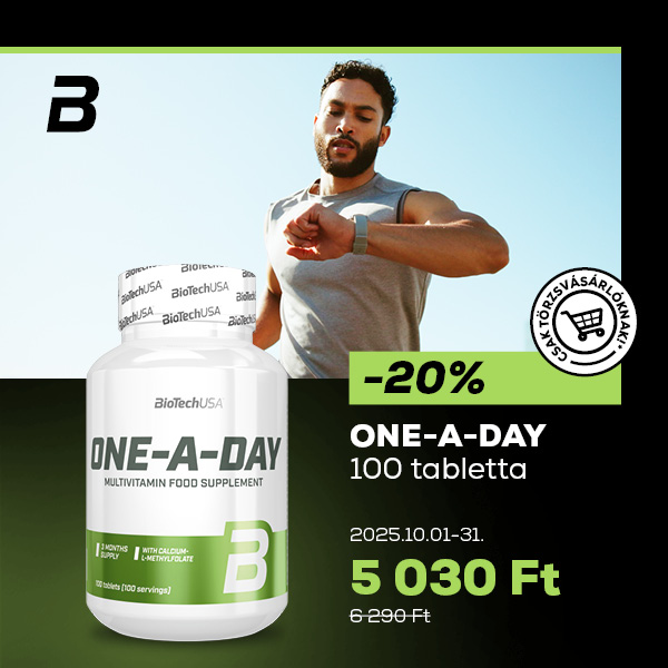 BioTechUSA: One-A-Day tabletta akció