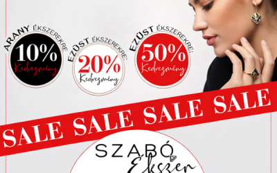 Szabó Ékszer: Leárazás