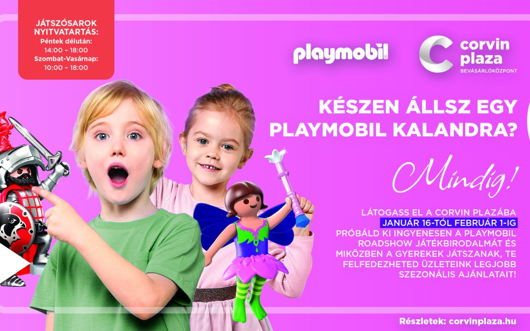 VÁR A VARÁZSLATOS PLAYMOBIL VILÁGA!