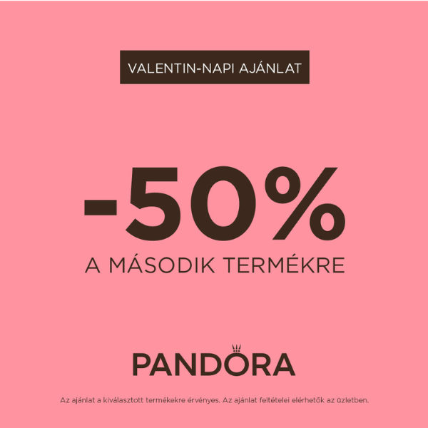 Pandora: 50% kedvezmény