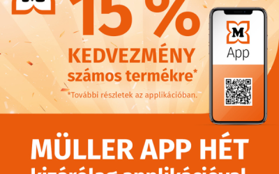 Müller: 15% kedvezmény