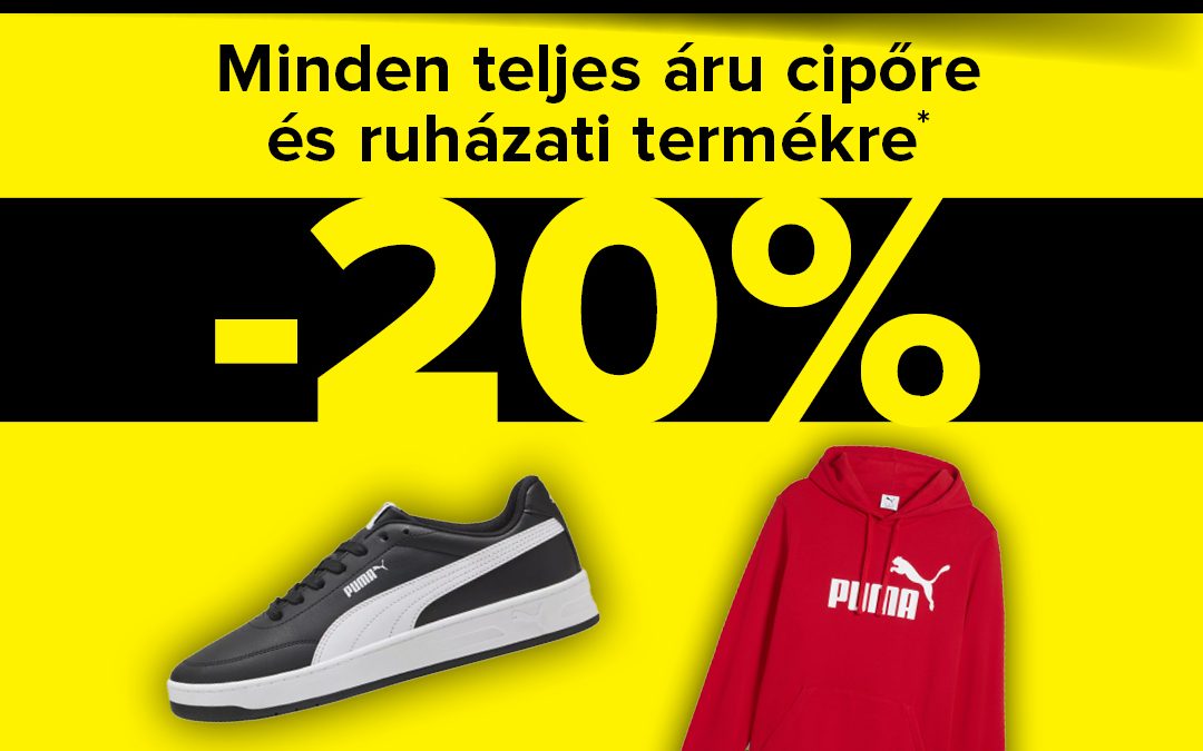 Hervis: 20% kedvezmény