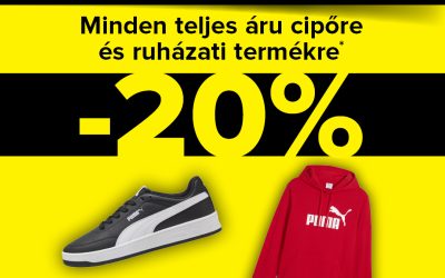Hervis: 20% kedvezmény