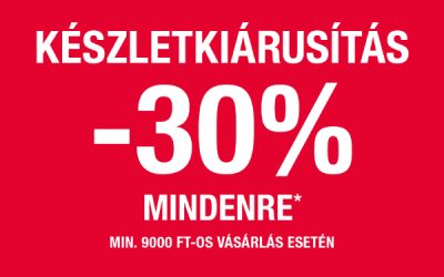 CCC: 30% kedvezmény mindenre