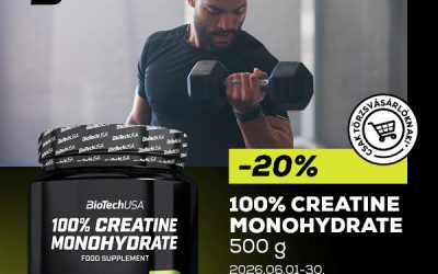 BioTechUSA: Creatine Monohydrate akció