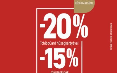 Tchibo: Akár 20% kedvezmény