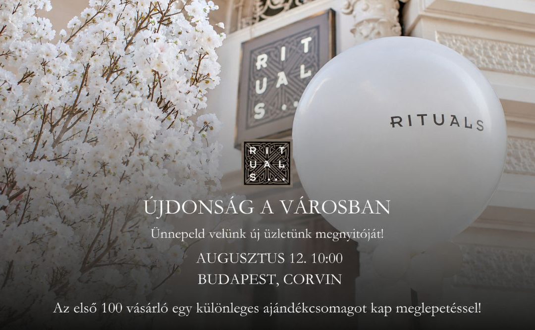Rituals nyílik a Corvin Plazaban
