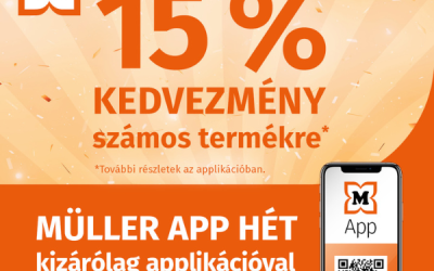 Müller: 15% kedvezmény